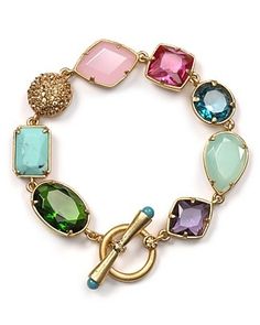 Kate Spade gemstone bracelet. Wire Jewellery, A Bracelet, I Love Jewelry, Trendy Accessories, Gemstone Bracelet, Jewelry Ideas, Jewelry Inspiration, Turquoise Bracelet