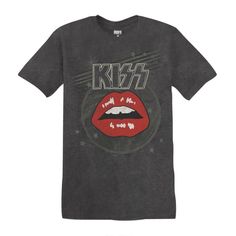 Kiss t-shirt by Goodie Two Sleeves. * Available in Adult sizes S-XL only * Lightweight, soft 100% Cotton Fabric, will shrink slightly * Regular Fit (see sizing chart in the listing photos) * Pigment Dye Black Color T-Shirt  * Officially Licensed KISS Apparel **We sell this product as it is shown, we do not offer custom printing services for our t-shirts as all of them are pre-printed** Detroit Rock City, Rock City, Gene Simmons, Dyeing Process, Crew Neck Shirt, Work Shirts, Dye T Shirt, Favorite Jeans, Tshirt Colors