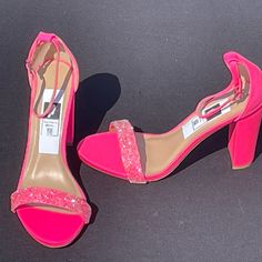 Get Ready For Your Next Casting Call Or Photoshoot With Model Essentials Pink Heels. These Must-Have Black Sandals By Bahakicks Featured With Bahawear Carnival Costumes Are The Perfect "Go-To" Pair For Any Occasion. Don't Miss Out On The Comfort And Style Of These Heels. Color : Pink Model Essentials, Hot Pink Heels, Ankle Strap Block Heel, Block Heel Sandals, Casting Call, Carnival Costumes, Pink Heels, Block Heels Sandal, Heel Sandals