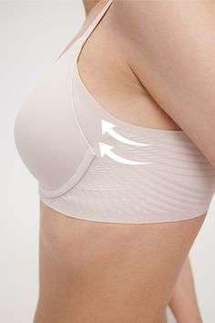 Soaring support to help you reach cloud-nine comfort — the Winged Support Curve Bra features 3-point wire-free support in each cup for the perfect lift and a comfortable fit for a wide range of chest sizes. Details Materials & Care Shipping & Returns • Fixed full-coverage no-show cups. Adjustable straps for the perfect fit and back-clasp closure for easy on and off. • Shapes and lifts with a patented 3-point gel design inspired by wings — reliable all-day support without constricting metal under Full Support Bra, Best Supportive Bras, Gel Bra, Bra Design, Bra Sewing Pattern, Comfort Bra, Bra Photos, Wire Free Bra, Bra Sewing