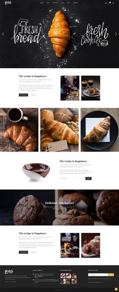 the bakery website is clean and ready to be used for business purposes, including breads