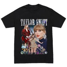 Taylor Printed Black T-Shirt for Shop Now @ Taylor Swift Merch to get Taylor Swift T Shirt and get Amazing Products UPTO 50% off Free Shipping worldwide Streetwear Luxury, Summer Prints Fashion, Taylor Swift Music, Taylor Swift Eras, Taylor Swift Album