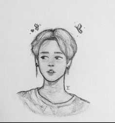 BTS Jimin fanart Drawing Fundamentals, Pencil Sketches Easy, Color Drawing Art, Art Sketches Doodles