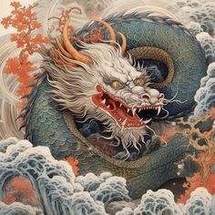 Immerse yourself in the captivating world of Japanese mythology with our stunning wall poster featuring a majestic dragon. Inspired by ancient folklore, this intricately designed artwork depicts the legendary creature in all its glory, evoking a sense of power and mystique. With delicate brushstrokes and vibrant colors, this Japanese dragon poster adds a touch of elegance and a touch of the exotic to any space. Whether you're a fan of Japanese culture or simply seek to infuse your surroundings w Red Dragon Tattoo, Japanese Dragon Tattoo, Yakuza Tattoo, Kunst Tattoos, Bulldog Art, Japon Illustration