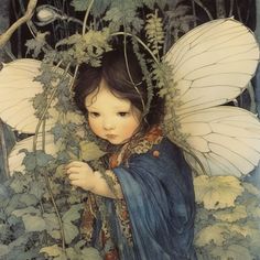 Fairytale Art Illustration, Fairies Illustration, Fall Fairies, Daughter Of The Moon, Children Of The Forest, Faery Art, Mucha Art, Moon Moth, Snow Fairy