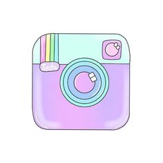 an instagram icon with a camera in the middle