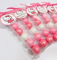 hello kitty candy lollipops in pink and white