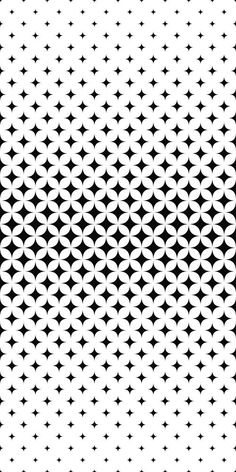 an abstract black and white pattern with stars