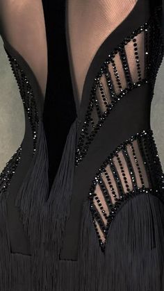 Crystals Black, Denim Crafts Diy, Black Dresses Classy, Court Dresses, Fitness Wear Outfits, Bridal Lace Fabric, Gown Inspiration, Latin Dance Dresses, Couture Dress