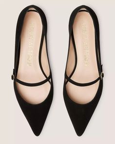 EMILIA MARY JANE FLAT | Stuart Weitzman Chic Shoes, Office Shoes, Girly Shoes, Mary Jane Flats, Crazy Shoes, Pretty Shoes, Dream Shoes, Shoe Obsession, Sneaker Brands