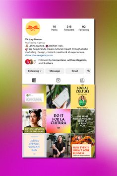 an instagram page with many different books on it