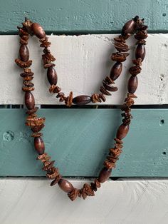 Vintage Boho Wooden Necklace Natural Wooden Beads This necklace is made of natural wood beads that are irregular in shape combined with ones that are smooth and of a regular shape. All natural wood, varnished.  Good vintage condition.  Length: info coming soon Affordable Elegant Jewelry With Wooden Beads, Nature-inspired Brown Necklaces With Natural Variations, Nature-inspired Brown Necklace With Natural Variations, Mahogany Wooden Beads Jewelry, Mahogany Colored Wooden Bead Jewelry, Nature-inspired Brown Beaded Necklace, Rustic Brown Beaded Necklace, Rustic Natural Wood Necklace, Natural Wood Necklaces With Wooden Beads