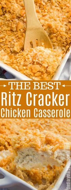 the best ritz cracker chicken casserole