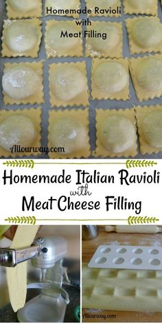 homemade italian ravioli with meat cheese filling is an easy and delicious appetizer