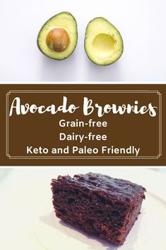 avocado brownies grain - free dairy - free keto and paleo friendly