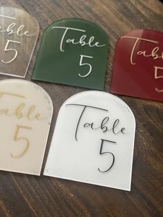 acrylic wedding signs | handmade painted acrylic wedding table numbers | table numbers | modern wedding sign | arch curved acrylic table numbers | handmade wedding signs Add a touch of luxury to your guest tables with this beautiful handmade acrylic table sign. We use premium foil and waterproof permanent vinyl decals for the Table Number Signs. We offer a variety of different fonts and each piece is hand painted for a sophisticated modern look. PLEASE NOTE LISTING IS FOR ONE SIGN ONLY. IF YOU A Wedding Sign Arch, Acrylic Table Numbers Wedding, Acrylic Table Sign, Word Table, Acrylic Table Numbers, Acrylic Table Number, Number Signs, Note Fonts, Acrylic Wedding