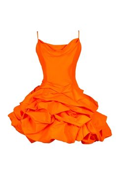 Serenity Dress Neon Orange – CELIA B Deep Orange, Summer Skin, Cowl Neckline, Orange Dress, Short Skirt, Neon Orange, The Deep, British Indian, Bridesmaid Dress