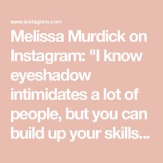 Melissa Murdick on Instagram: "I know eyeshadow intimidates a lot of people, but you can build up your skills gradually

Start with a single shade, or if you are more advanced, layer your eyeshadows using techniques like this

Products I am using in this video are:
Sigma Cool Neutrals Palette
Rephr 15 Brush

#eyeshadow #blending #makeup101 #easyeyemakeup" Neutrals Palette, Eyeshadow Blending, Makeup 101, Simple Eye Makeup, Neutral Palette, Blending