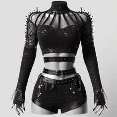 Punk Stage Outfits, Stage Costume Singers, Concert Outfit Performer, Male Performance Outfits, Cabaret Aesthetic Outfit, Mazikeen Smith Outfits, Outfit For Dance Performance, Beyonce Stage Outfits