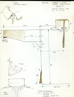 an old drawing shows how to make a chair with a long arm and footrests