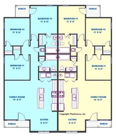 three bedroom apartment floor plan with two bathrooms