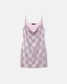 Crystal Medusa '95 Mini Dress Pink | Versace US Versace Clothes Women, Versace Clothes, Pink Versace, Versace Pink, Mini Dress Pink, Pink And White Dress, Versace Dress, Versace Couture, Versace Outfit