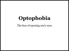 an advertisement with the words opphobia in black and white, against a white background