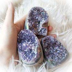 Crystals, Aura Amethyst, Palm Stones, Druzy Ring, Aura, Amethyst, Sparkle, Stone, On Instagram