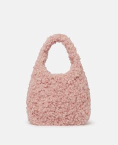 Gift Guide Women, Hobo Tote Bag, Stella Mc, Pink Faux Fur, Small Tote Bag, Bags Logo, Looks Chic, Small Tote, Pink Logo