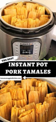 instant pot pork tamales in an instant pot