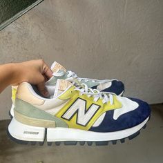 Size 12. Lightly Worn New Balance Blue, Shoes New Balance, Tokyo Design, New Balance Men, New Balance Shoes, New Balance, Design Studio, Shoes Mens, Men's Shoes