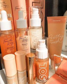 Clean, wellness-inspired skincare created for the beauty enthusiast Pumpkin Skincare, Fourth Ray, Fourth Ray Beauty, Skin Aesthetics, Colourpop Makeup, Skin Care Collection, Eye Lash Packaging, Skincare Organization