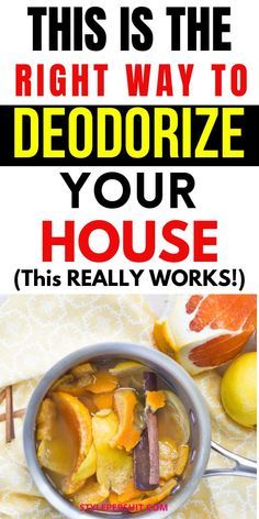 this is the right way to deodorize your house and it's really works