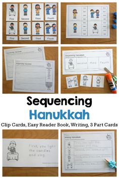 several pictures of the sequence of words that are being used to help students learn how to read