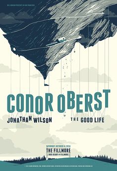 a poster for the film,'the good life'with an image of a mountain and