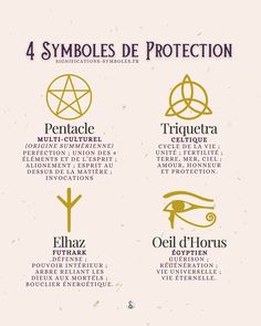 symboles de protection puissant : pentacle, triquetra, la rune elhaz et l'oeil d'horus Witchcraft Protection Symbols, Elhaz Rune, Protection Pentacle, Protection Tattoo Spiritual, Runes Protection, Protection Rune, Tarot Business, Metaphysical Spirituality, Rune Tattoo