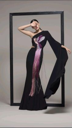 Isabel Sanchis Couture, Isabel Sanchis, Haute Couture Gowns, One Shoulder Gown, Gowns With Sleeves, Beauty Style, Happy Smile