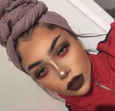 For more daily pins follow me @marleenamecc Black, Make Up, Beauty, Septum Ring, Makeup Looks, A Woman, Nose Ring, Makeup