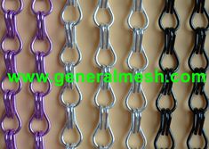 several different types of chain link chains with the same color and width as shown in this image