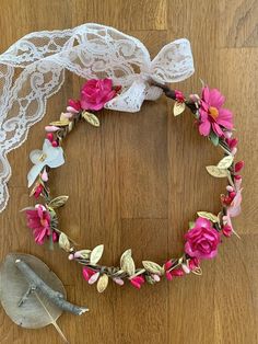 DIY Flower crown ΚΙΤ Flower girl kit Fairy crown kit Boho | Etsy Fairy Headpiece Diy, Fairy Crowns Diy, Flower Crown Making, Paper Flower Crown, Bohemian Flower Crown, Ribbon Crown, Fairy Headband, Fairy Headpiece, Crown Making