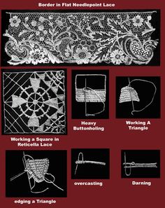 the instructions for crochet lace