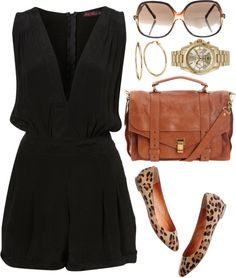 So cute! Looks Chic, Black Romper, Mode Inspiration, Girls Fashion, Polyvore Outfits, Shoes And Accessories, Outfits Casuales, Look Fashion, Passion For Fashion