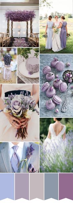 the color scheme is purple and grey, with lavenders in shades that are very similar to each other