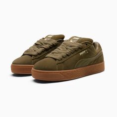 Suede XL Women's Sneakers, Wild Willow-Wild Willow-Sugared Almond, extralarge Brown Sneakers Women, Puma Shoes Women, Modern Streetwear, Puma Logo, Sneakers Puma, Puma Suede, Backpack Sport, Gym Shoes, Pumas Shoes