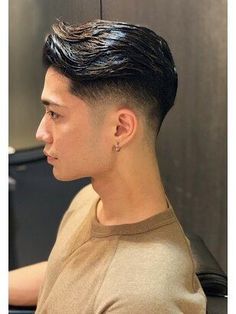 Asian Fade Haircut, Taper Fade Haircut, Mens Hairstyles Thick Hair, Wavy Hair Men