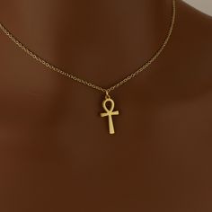 Egyptian Ankh Necklace - Sterling Silver Symbol Pendant - 18ct Gold & Rose Gold Options Embrace the timeless symbol of life with our Handmade Egyptian Ankh Necklace, featuring a beautifully crafted Sterling Silver Pendant. This elegant piece symbolises eternal life, protection, and spirituality, making it the perfect gift for yourself or a loved one. WHY YOU'LL LOVE THIS NECKLACE: * Symbolic Design - The Ankh represents eternal life and spiritual protection, making it a meaningful accessory. * H Ankh Necklace Silver, Ankh Jewelry, Egyptian Ankh, Symbol Of Life, Ankh Necklace, Timeless Symbol, Egyptian Symbols, Spiritual Protection, Life Symbol