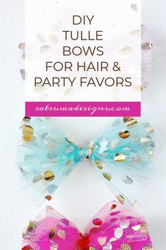 DIY Tulle Bow Tutorial