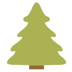 a green christmas tree on a white background