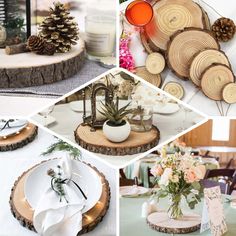 9 | Rustic Natural Wood Slices | Round Poplar Wood Slabs | Table Centerpieces Wood Slices Wedding, Rustic Wedding Table Setting, Wood Plate Chargers, Rustic Party Decor, Wood Chargers, Wood Slab Table, Wood Pots, Rustic Wedding Table, Rustic Candle Holders