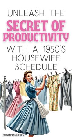 1950s Housewife Routine, Housewife Routine, Housewife Schedule, 1950s Homes, Housewife Cleaning, 1950s Lifestyle, Housewife Life, Homemaker Schedule, 1950s Housewife